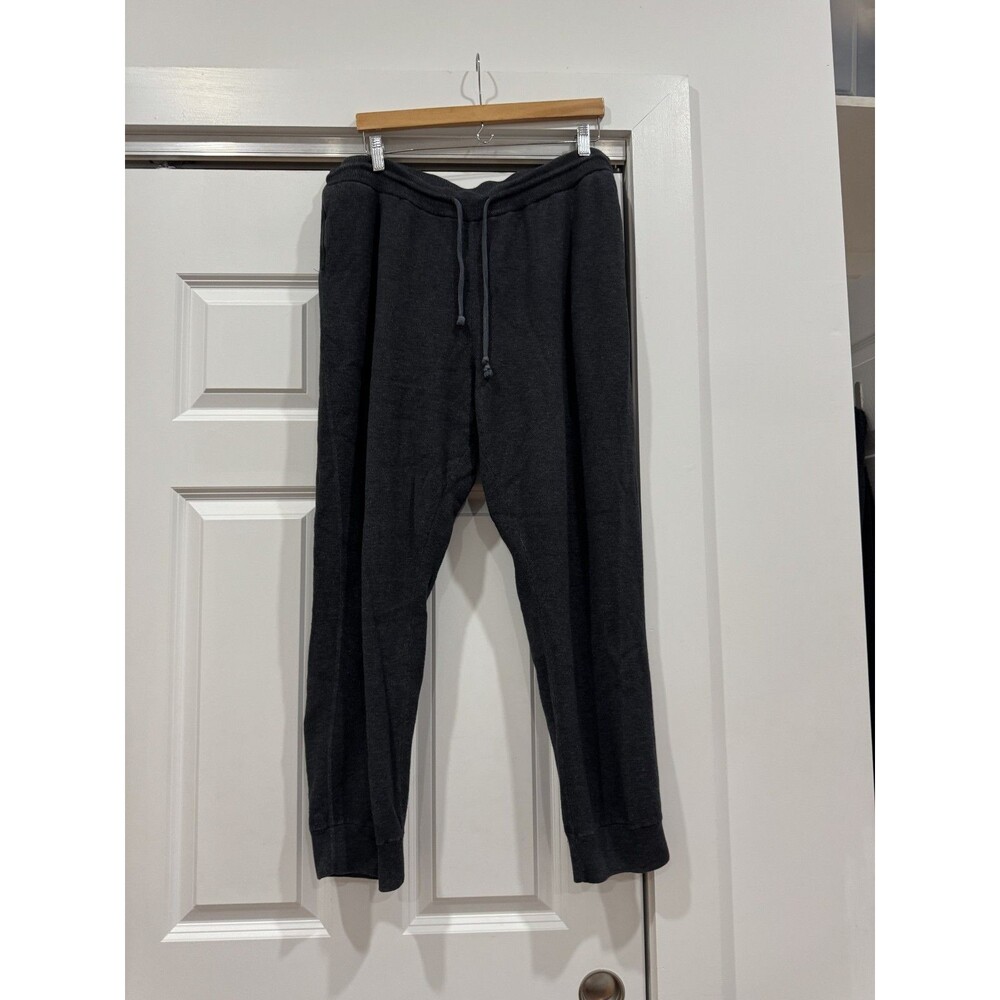 Naadam Mens XL Black Drawstring Signature Cashmere Jogger Sweatpants Athleisure